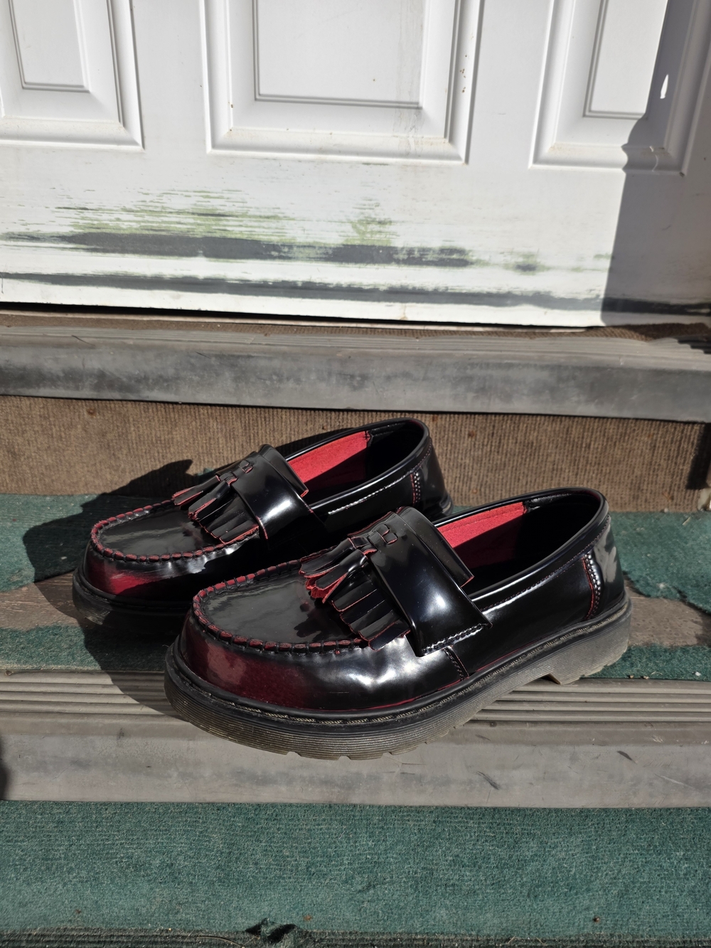 Tassel Cherry Red Loafers